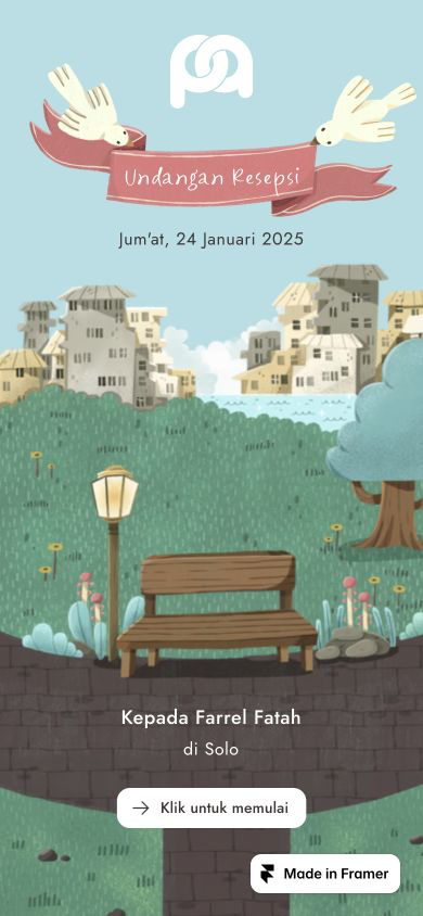 P&A Wedding Invitation cover image